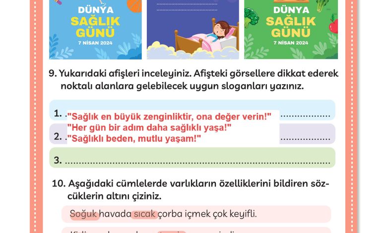 3. Sınıf Meb Yayınları Türkçe Ders Kitabı Sayfa 296 Cevapları