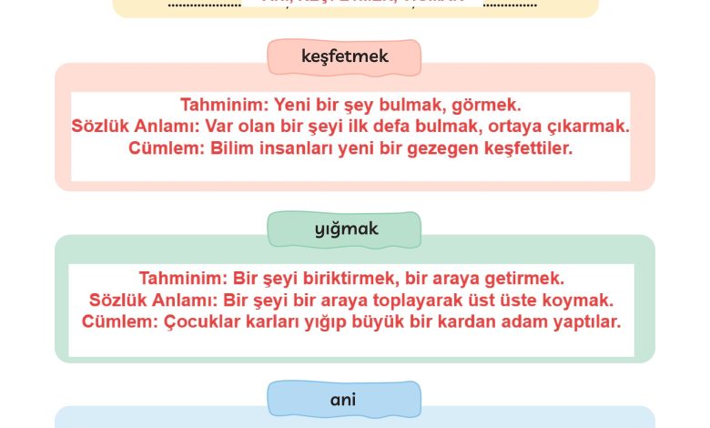 3. Sınıf Meb Yayınları Türkçe Ders Kitabı Sayfa 36 Cevapları