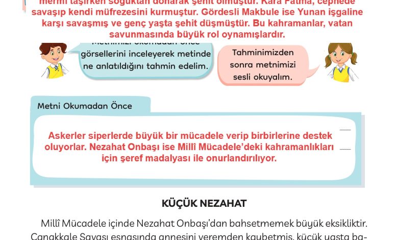 3. Sınıf Meb Yayınları Türkçe Ders Kitabı Sayfa 48 Cevapları