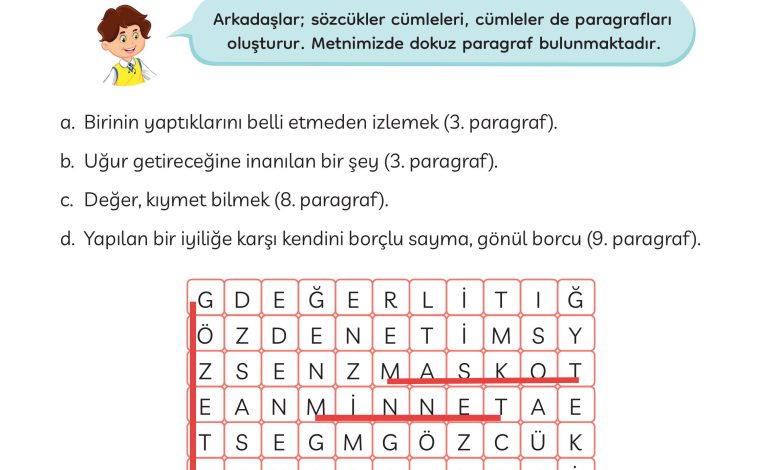 3. Sınıf Meb Yayınları Türkçe Ders Kitabı Sayfa 51 Cevapları