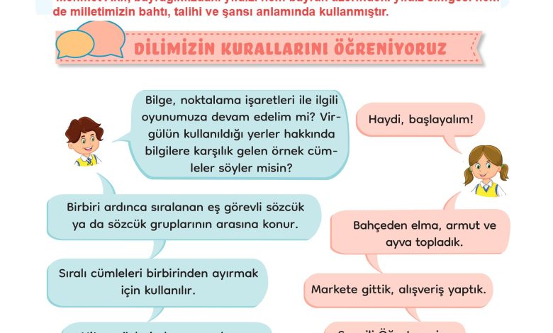 3. Sınıf Meb Yayınları Türkçe Ders Kitabı Sayfa 72 Cevapları