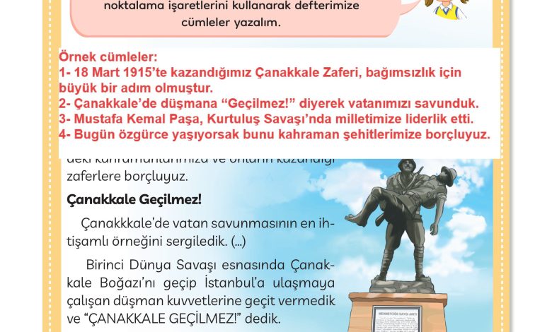 3. Sınıf Meb Yayınları Türkçe Ders Kitabı Sayfa 75 Cevapları