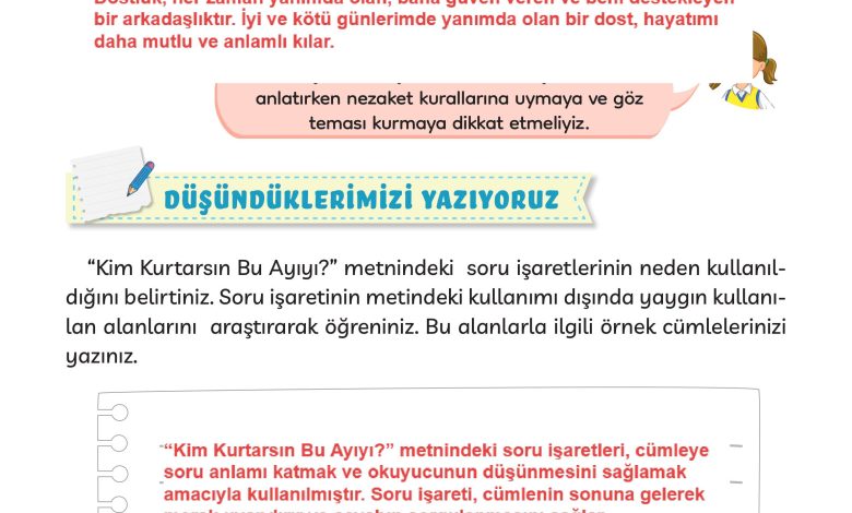 3. Sınıf Meb Yayınları Türkçe Ders Kitabı Sayfa 88 Cevapları