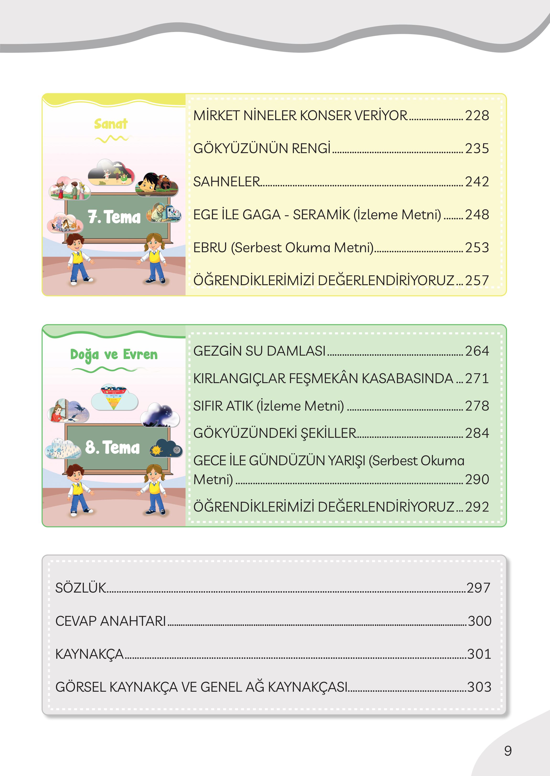 3. Sınıf Meb Yayınları Türkçe Ders Kitabı Sayfa 9 Cevapları