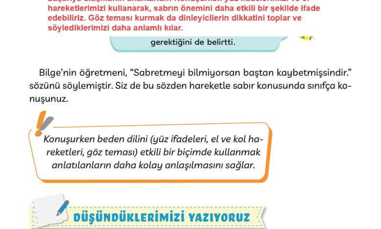 3. Sınıf Meb Yayınları Türkçe Ders Kitabı Sayfa 96 Cevapları