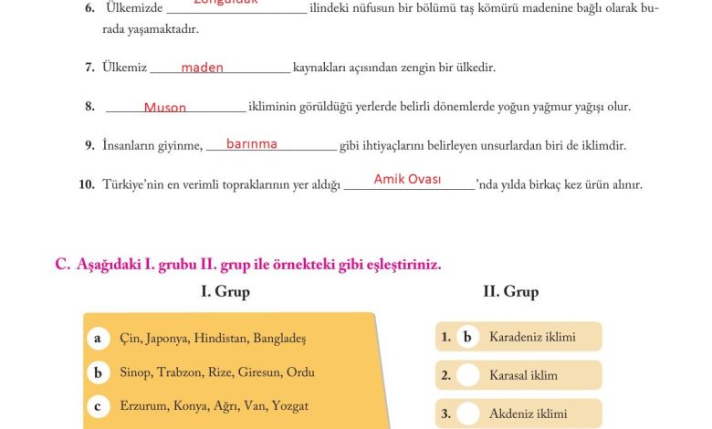 6. Sınıf Evos Yayınları Sosyal Bilgiler Ders Kitabı Sayfa 129 Cevapları