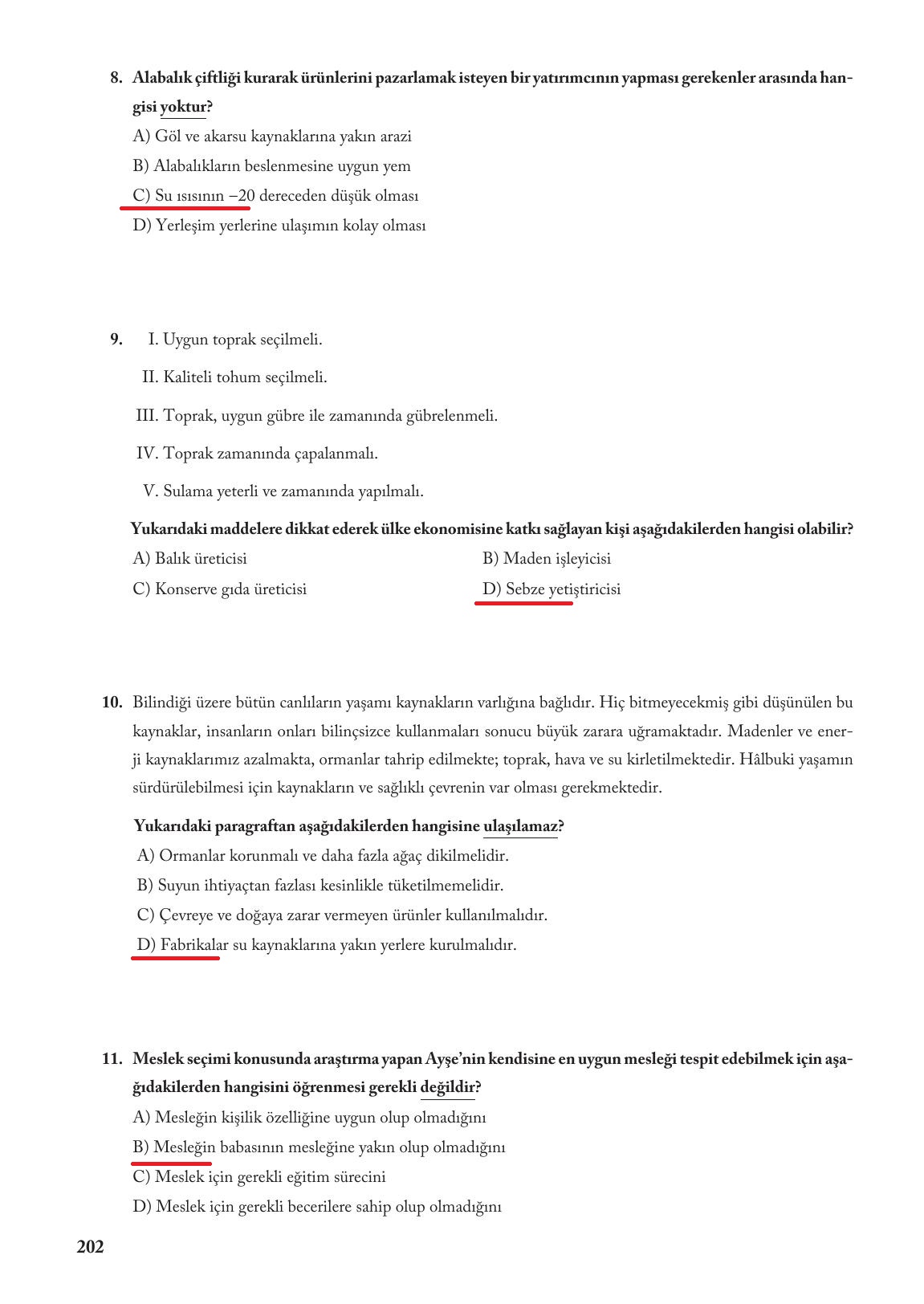 6. Sınıf Evos Yayınları Sosyal Bilgiler Ders Kitabı Sayfa 202 Cevapları