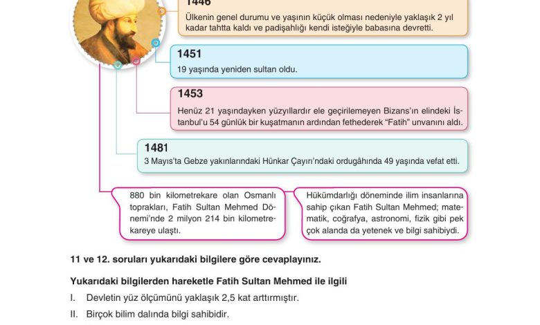 7. Sınıf Yıldırım Yayınları Sosyal Bilgiler Ders Kitabı Sayfa 109 Cevapları