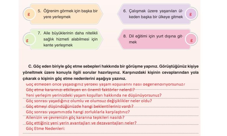 7. Sınıf Yıldırım Yayınları Sosyal Bilgiler Ders Kitabı Sayfa 137 Cevapları