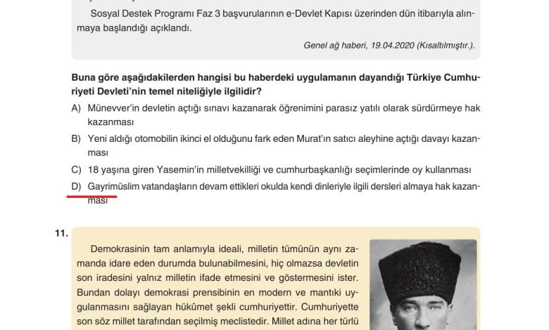 7. Sınıf Yıldırım Yayınları Sosyal Bilgiler Ders Kitabı Sayfa 243 Cevapları