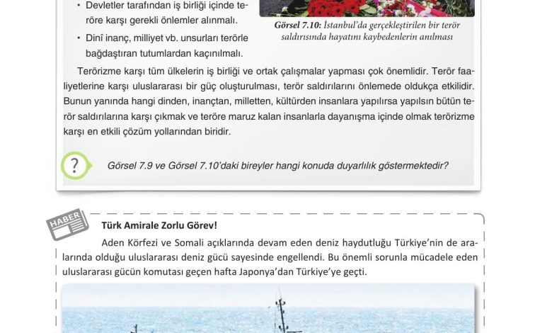 7. Sınıf Yıldırım Yayınları Sosyal Bilgiler Ders Kitabı Sayfa 267 Cevapları