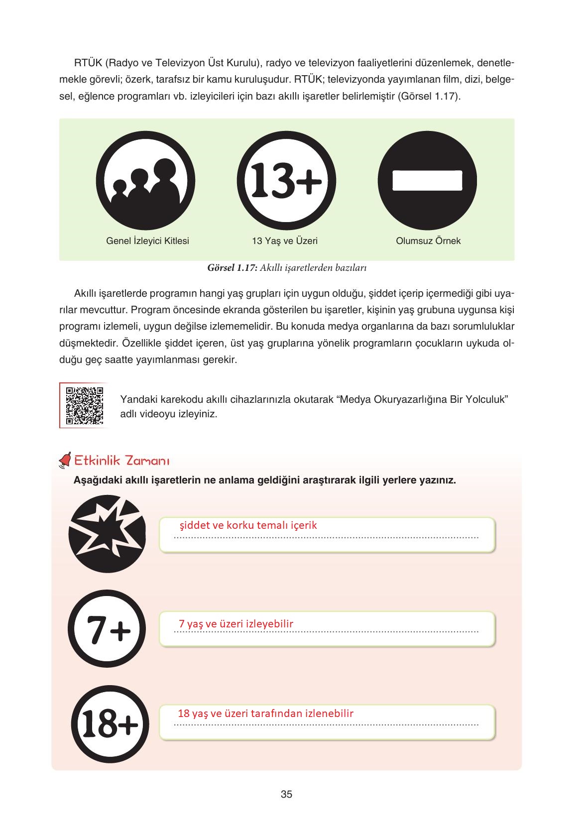 7. Sınıf Yıldırım Yayınları Sosyal Bilgiler Ders Kitabı Sayfa 35 Cevapları