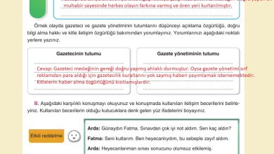 7. Sınıf Yıldırım Yayınları Sosyal Bilgiler Ders Kitabı Sayfa 39 Cevapları