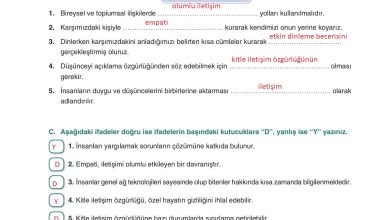 7. Sınıf Yıldırım Yayınları Sosyal Bilgiler Ders Kitabı Sayfa 40 Cevapları