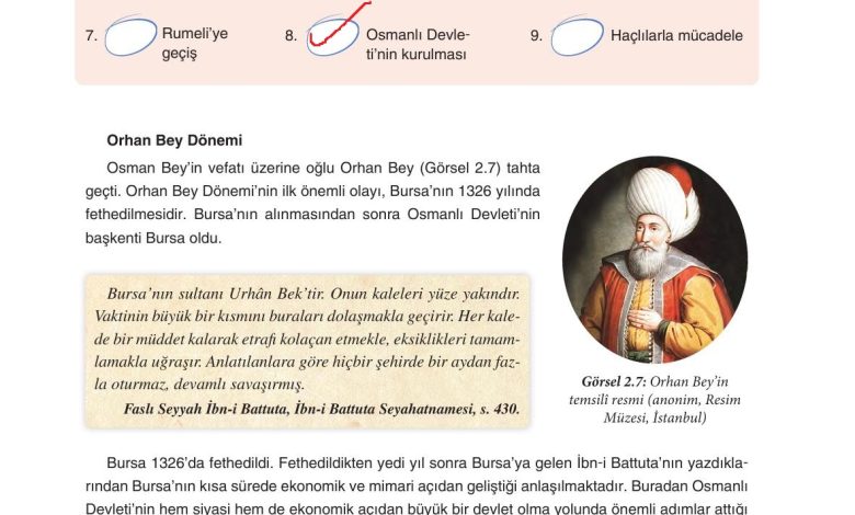 7. Sınıf Yıldırım Yayınları Sosyal Bilgiler Ders Kitabı Sayfa 51 Cevapları