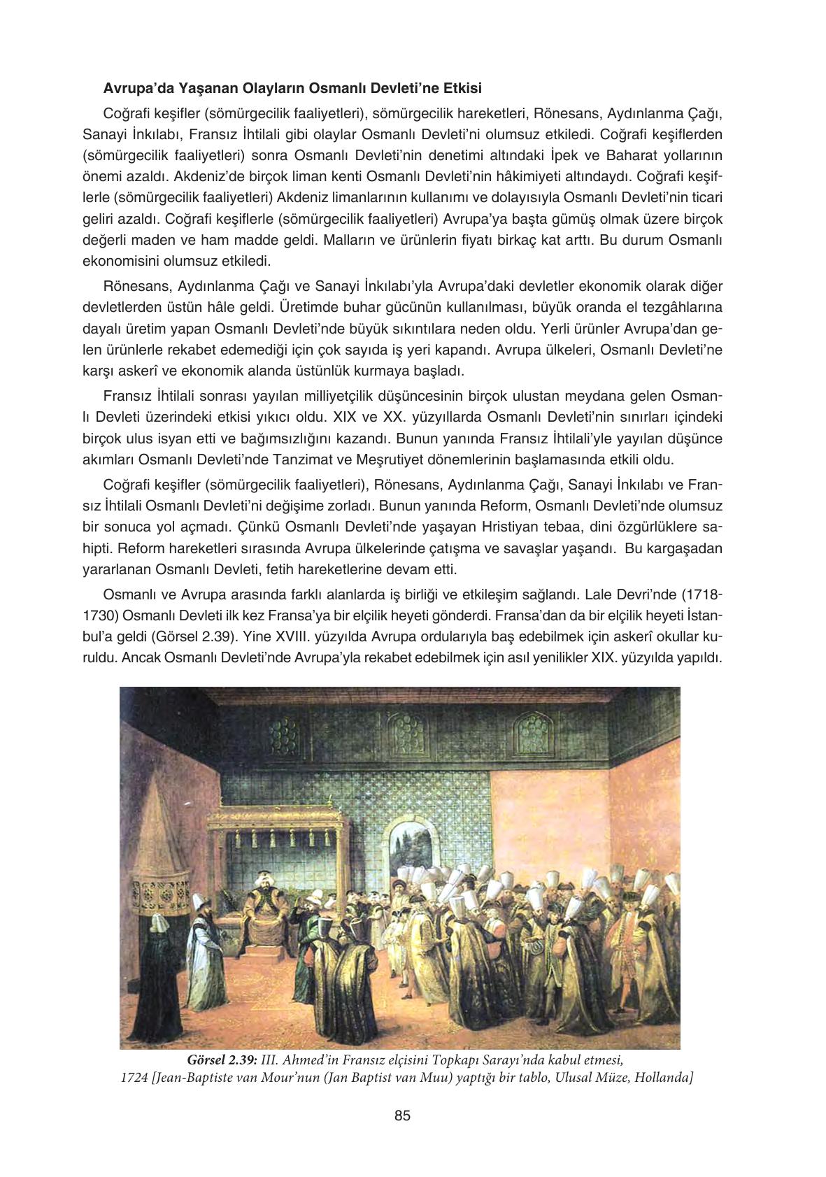 7. Sınıf Yıldırım Yayınları Sosyal Bilgiler Ders Kitabı Sayfa 85 Cevapları