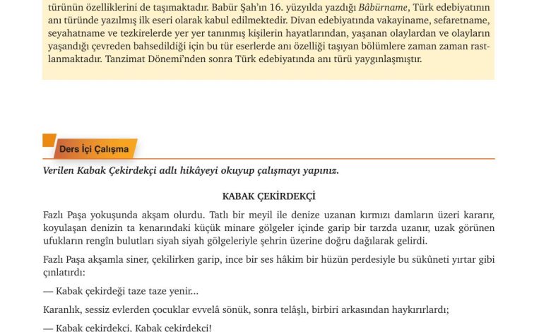 9. Sınıf Meb Yayınları Türkçe Ders Kitabı Sayfa 112 Cevapları