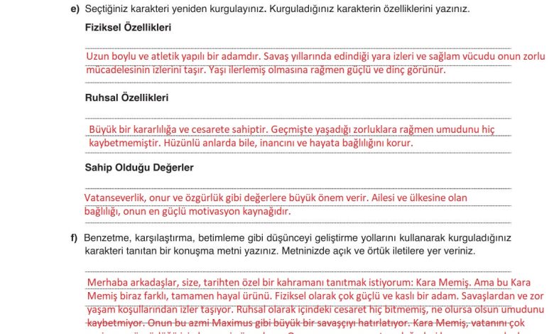 9. Sınıf Meb Yayınları Türkçe Ders Kitabı Sayfa 129 Cevapları