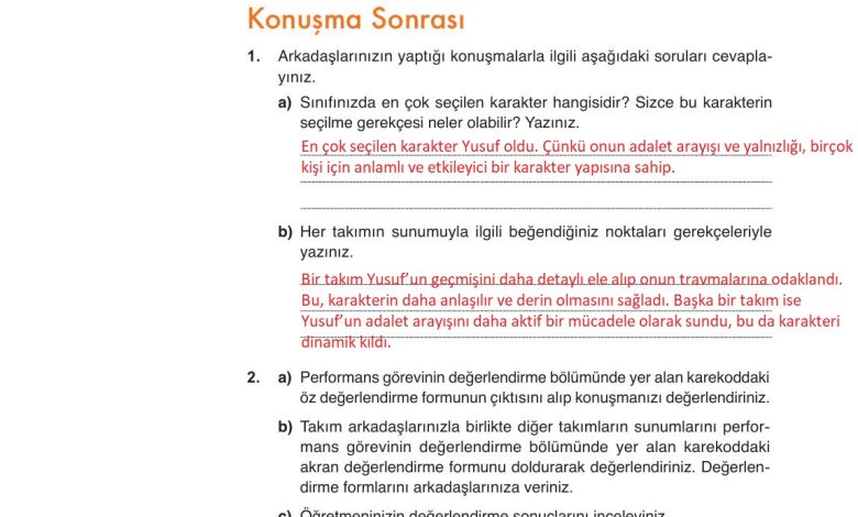 9. Sınıf Meb Yayınları Türkçe Ders Kitabı Sayfa 130 Cevapları