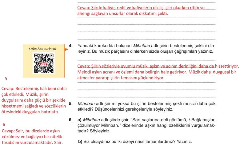 9. Sınıf Meb Yayınları Türkçe Ders Kitabı Sayfa 134 Cevapları