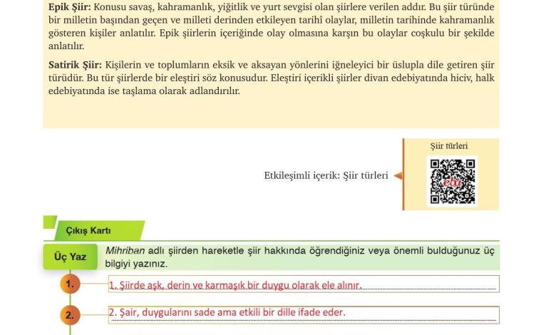 9. Sınıf Meb Yayınları Türkçe Ders Kitabı Sayfa 138 Cevapları