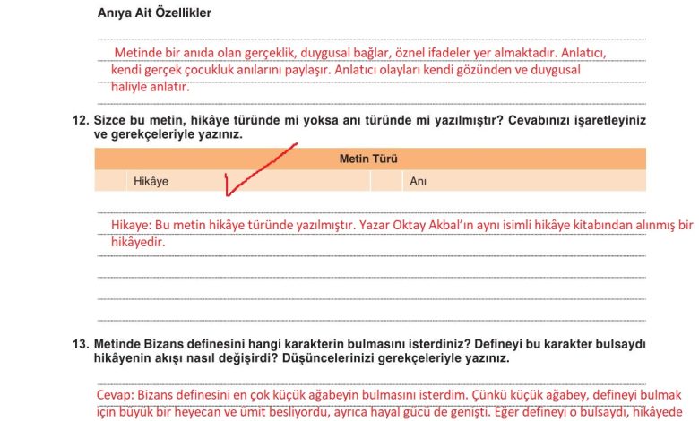 9. Sınıf Meb Yayınları Türkçe Ders Kitabı Sayfa 147 Cevapları