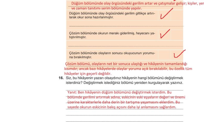 9. Sınıf Meb Yayınları Türkçe Ders Kitabı Sayfa 162 Cevapları