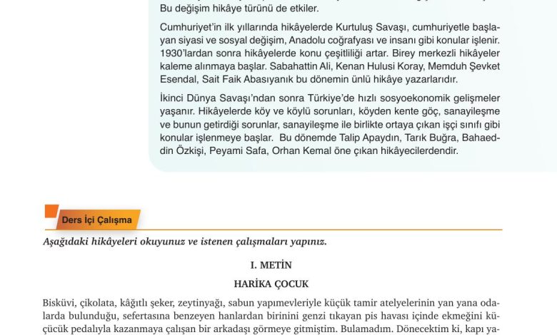 9. Sınıf Meb Yayınları Türkçe Ders Kitabı Sayfa 164 Cevapları