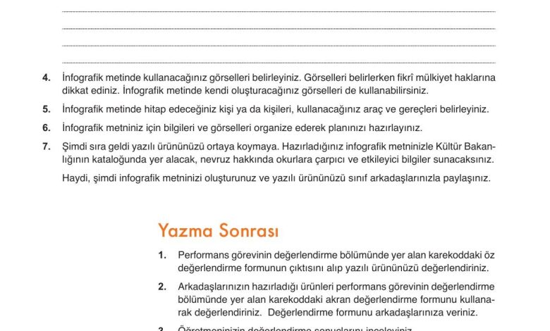 9. Sınıf Meb Yayınları Türkçe Ders Kitabı Sayfa 206 Cevapları