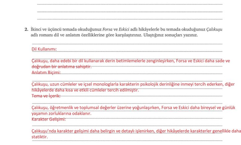 9. Sınıf Meb Yayınları Türkçe Ders Kitabı Sayfa 233 Cevapları