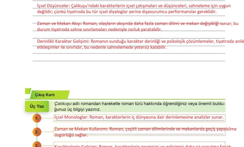 9. Sınıf Meb Yayınları Türkçe Ders Kitabı Sayfa 259 Cevapları