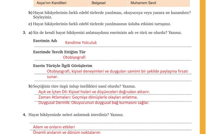 9. Sınıf Meb Yayınları Türkçe Ders Kitabı Sayfa 283 Cevapları