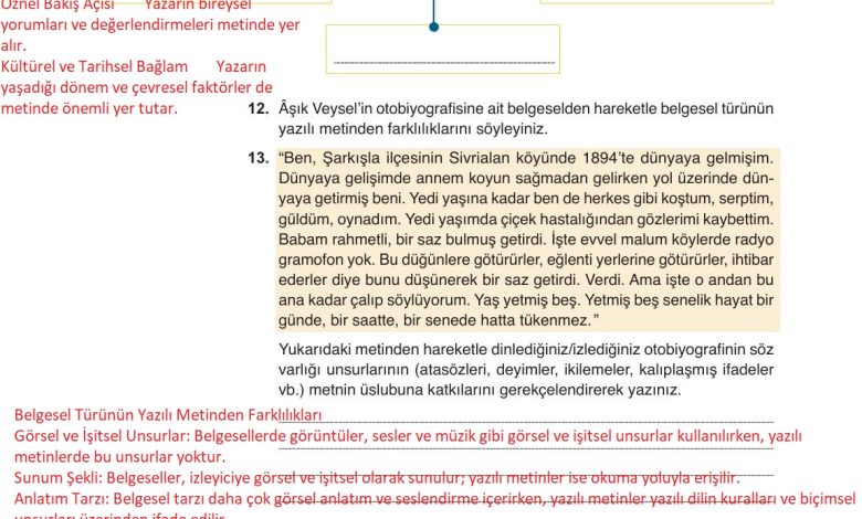 9. Sınıf Meb Yayınları Türkçe Ders Kitabı Sayfa 288 Cevapları