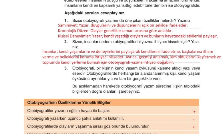 9. Sınıf Meb Yayınları Türkçe Ders Kitabı Sayfa 294 Cevapları