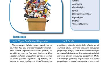 10. Sınıf Ata Yayıncılık Kimya Ders Kitabı Sayfa 169 Cevapları