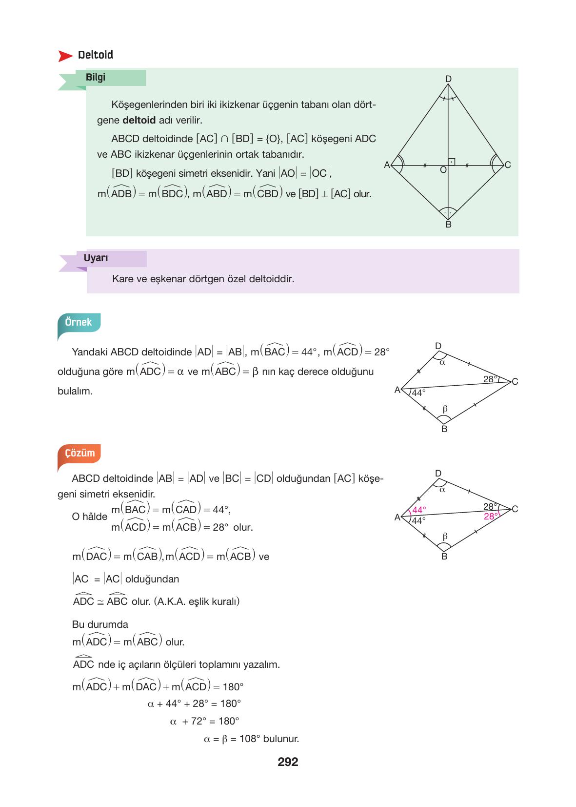 10. Sınıf Hecce Yayıncılık Matematik Ders Kitabı Sayfa 292 Cevapları