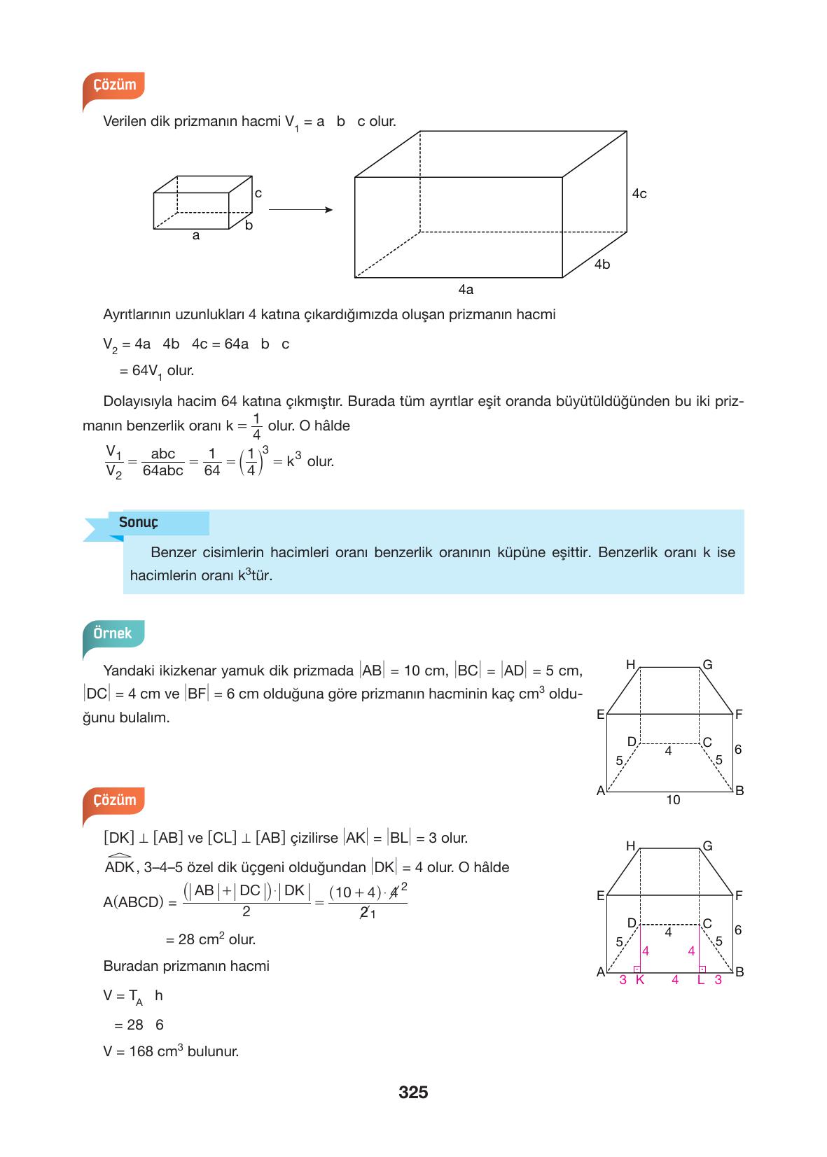 10. Sınıf Hecce Yayıncılık Matematik Ders Kitabı Sayfa 325 Cevapları