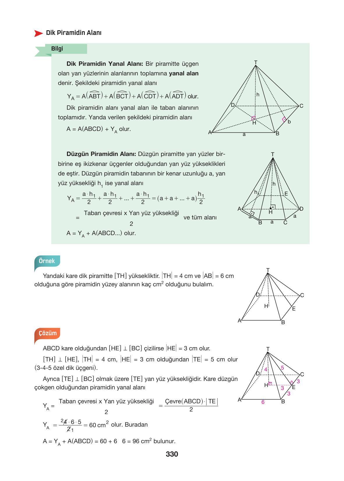 10. Sınıf Hecce Yayıncılık Matematik Ders Kitabı Sayfa 330 Cevapları