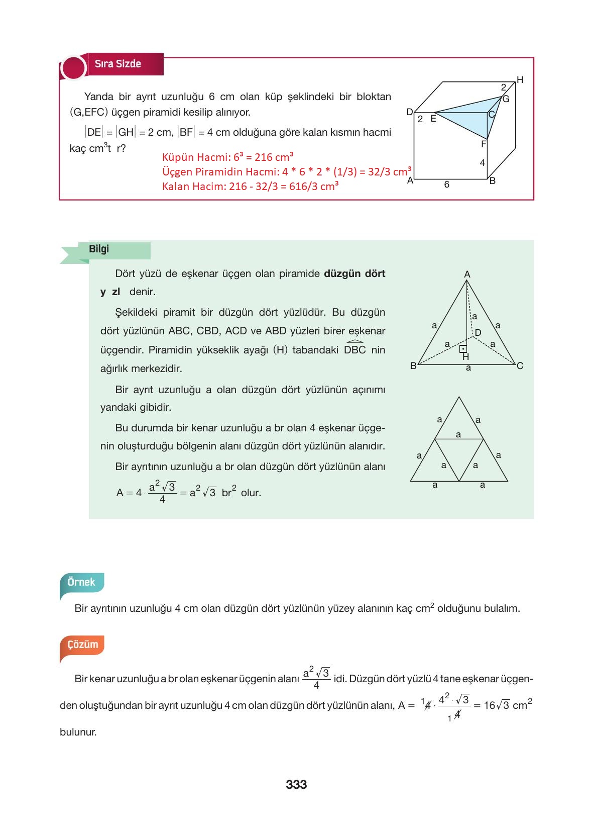 10. Sınıf Hecce Yayıncılık Matematik Ders Kitabı Sayfa 333 Cevapları