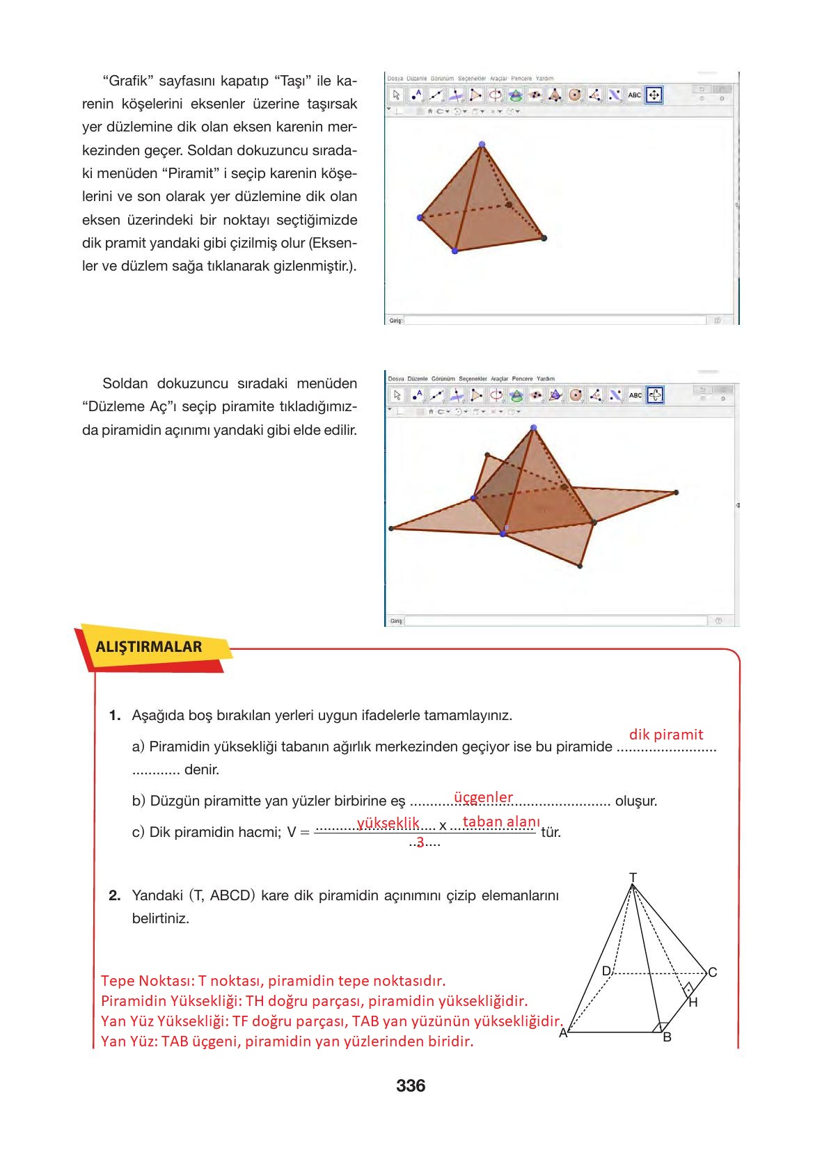 10. Sınıf Hecce Yayıncılık Matematik Ders Kitabı Sayfa 336 Cevapları