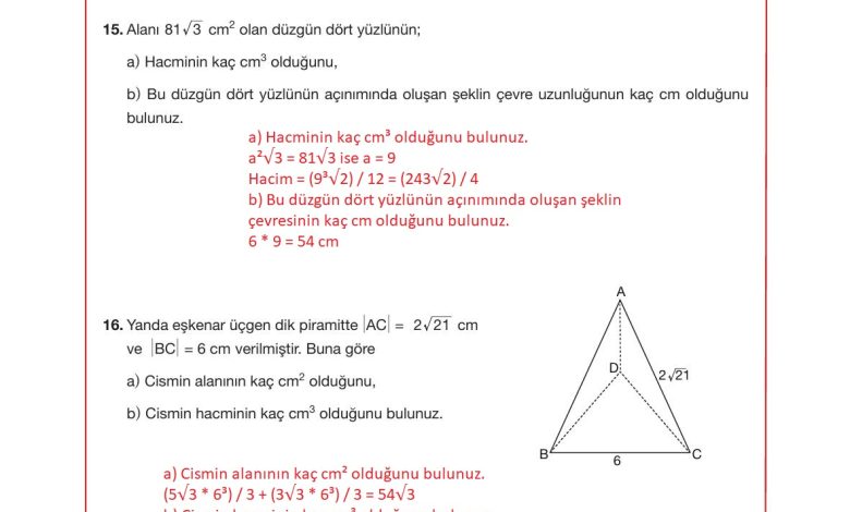 10. Sınıf Hecce Yayıncılık Matematik Ders Kitabı Sayfa 340 Cevapları