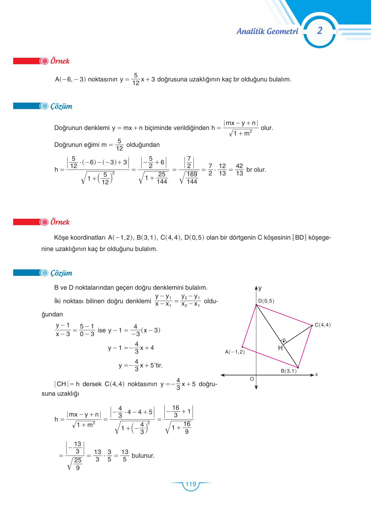 11. Sınıf Sdr Dikey Yayıncılık Matematik Ders Kitabı Sayfa 119 Cevapları