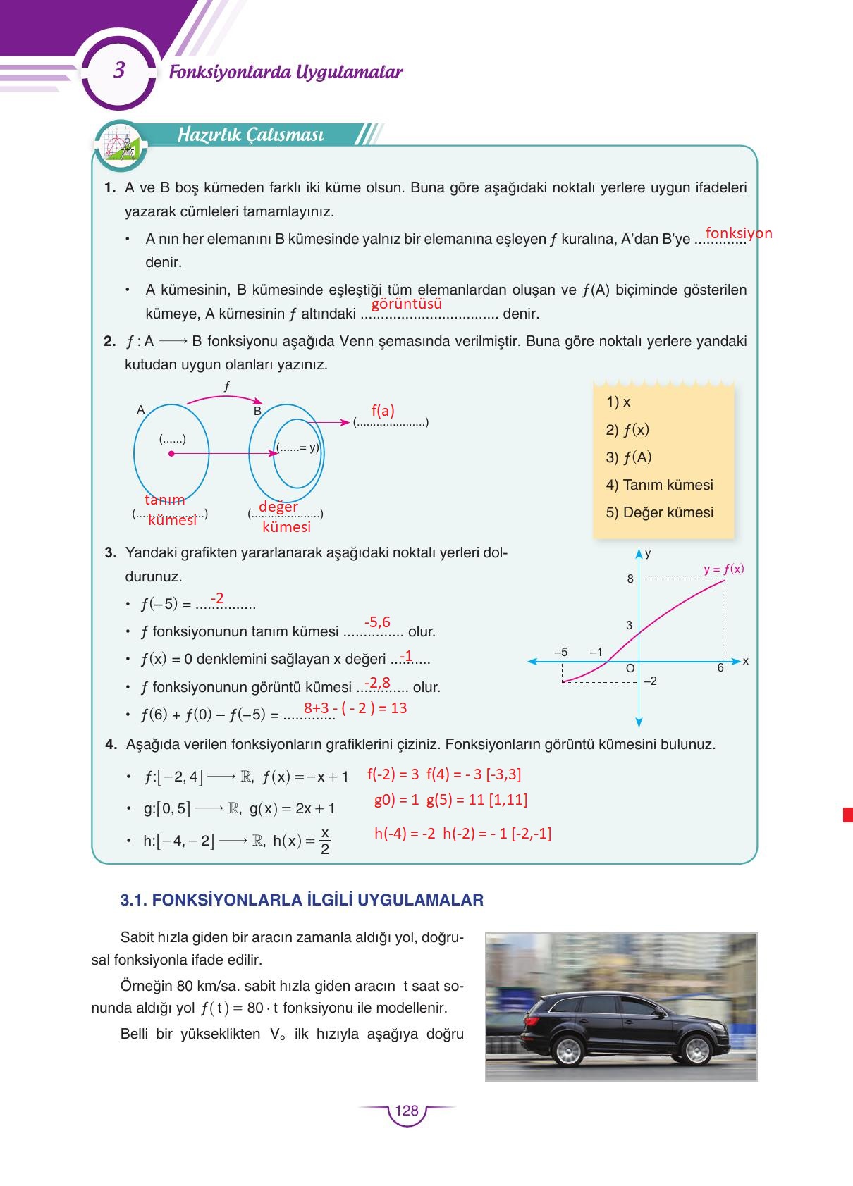 11. Sınıf Sdr Dikey Yayıncılık Matematik Ders Kitabı Sayfa 128 Cevapları