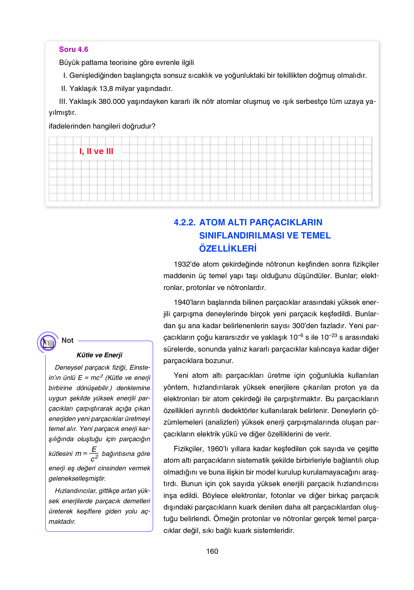 12. Sınıf Yıldırım Yayınları Fizik Ders Kitabı Sayfa 160 Cevapları