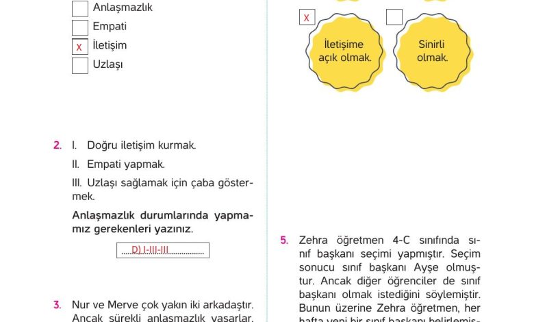 4. Sınıf Hecce Yayıncılık İnsan Hakları Yurttaşlık Ve Demokrasi Ders Kitabı Sayfa 69 Cevapları