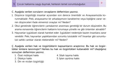 4. Sınıf Hecce Yayıncılık İnsan Hakları Yurttaşlık Ve Demokrasi Ders Kitabı Sayfa 18 Cevapları