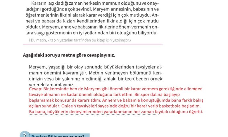 7. Sınıf Meb Yayınları Ahlak Ve Vatandaşlık Eğitimi Ders Kitabı Sayfa 35 Cevapları