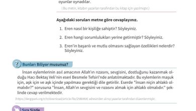 7. Sınıf Meb Yayınları Ahlak Ve Vatandaşlık Eğitimi Ders Kitabı Sayfa 30 Cevapları