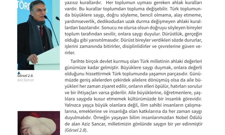 6. Sınıf Meb Yayınları Ahlak Ve Vatandaşlık Eğitimi Ders Kitabı Sayfa 66 Cevapları