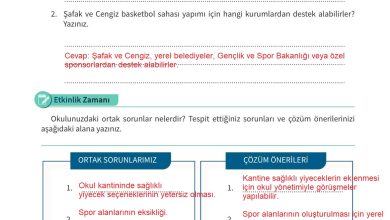 5. Sınıf Meb Yayınları 2. Kitap Ahlak Ve Vatandaşlık Eğitimi Ders Kitabı Sayfa 159 Cevapları